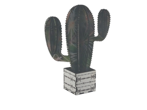 Laser Cut and Vinyl Cactus