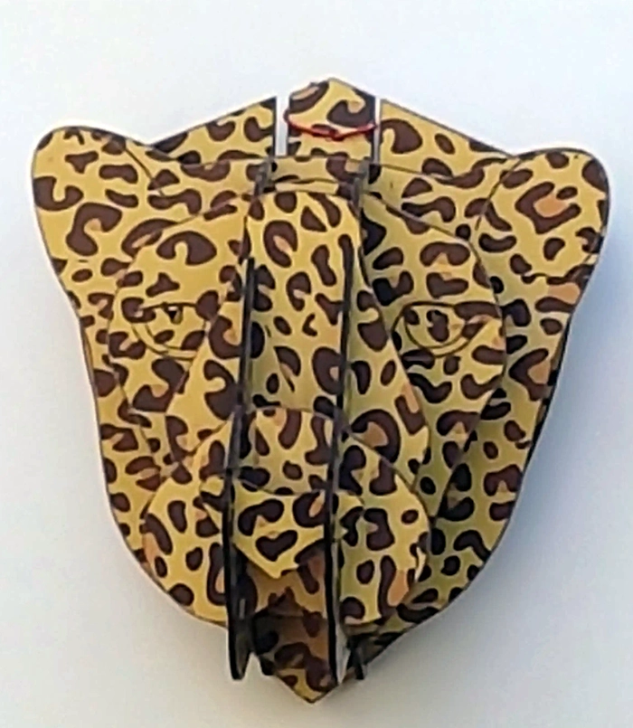 Large 3D Leopard Head Vinyl