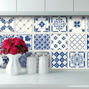 Delft Antique Blue - Vinyl Wall Tiles